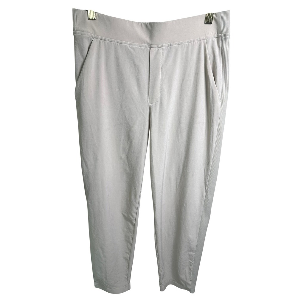 Athleta Womens Brooklyn Size 8 Pant High Rise Tapered Jogger Stone Gray